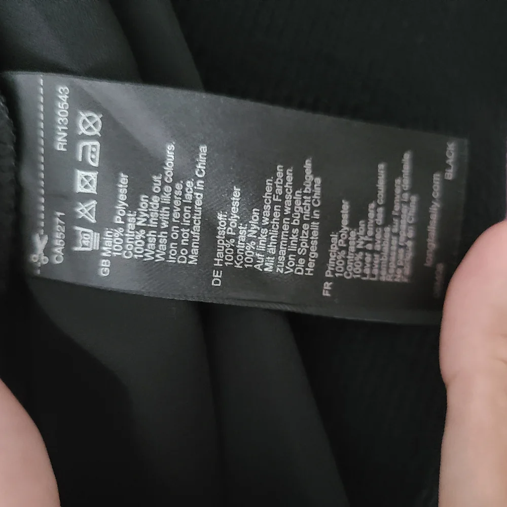 NWOT Long Tall Sally Tall Black Lace Women's Button Down Blouse - Picture 8 of 8